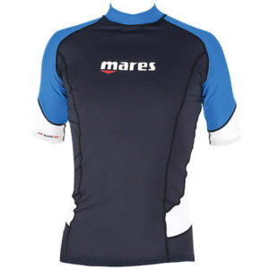 MARES RASH GUARD LYCRA SHIRT A MANCHES COURTES HOMME