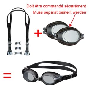 TUSA LUNETTES DE NATATION AVEC CORRECTION OPTIQUE