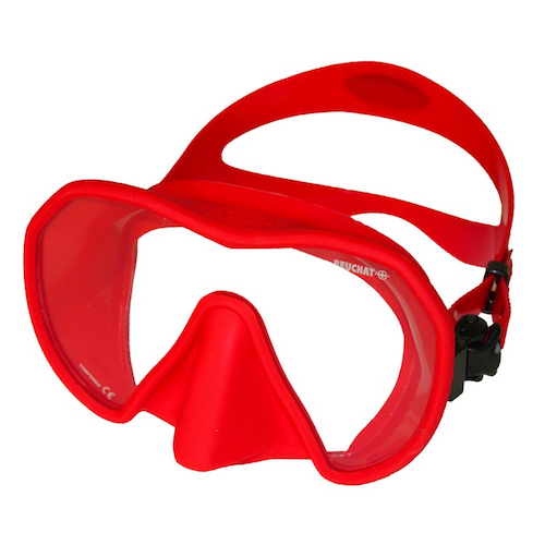 BEUCHAT Beuchat MUNDIAL 2 - Masque de plongée rouge/sil noir - Private  Sport Shop