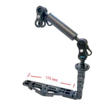 NAUTICAM FLEXI TRAY II W-BRAS CARBON SIMPLE