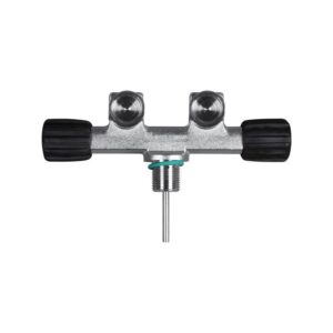 SCUBATEC ROBINET DIN 2 SORTIES FIXES 232 BARS