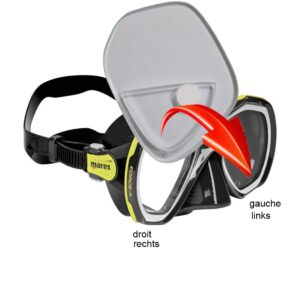 MARES VERRE OPTIQUE FORCE-X +1.5 à +3 GAUCHE